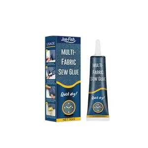 Fabric Glue for Clothing Permanent Washable, 60ML Liquid Stitch, Fabric Adhesive, Anti-Fray Check, No heat needed for quick repairs