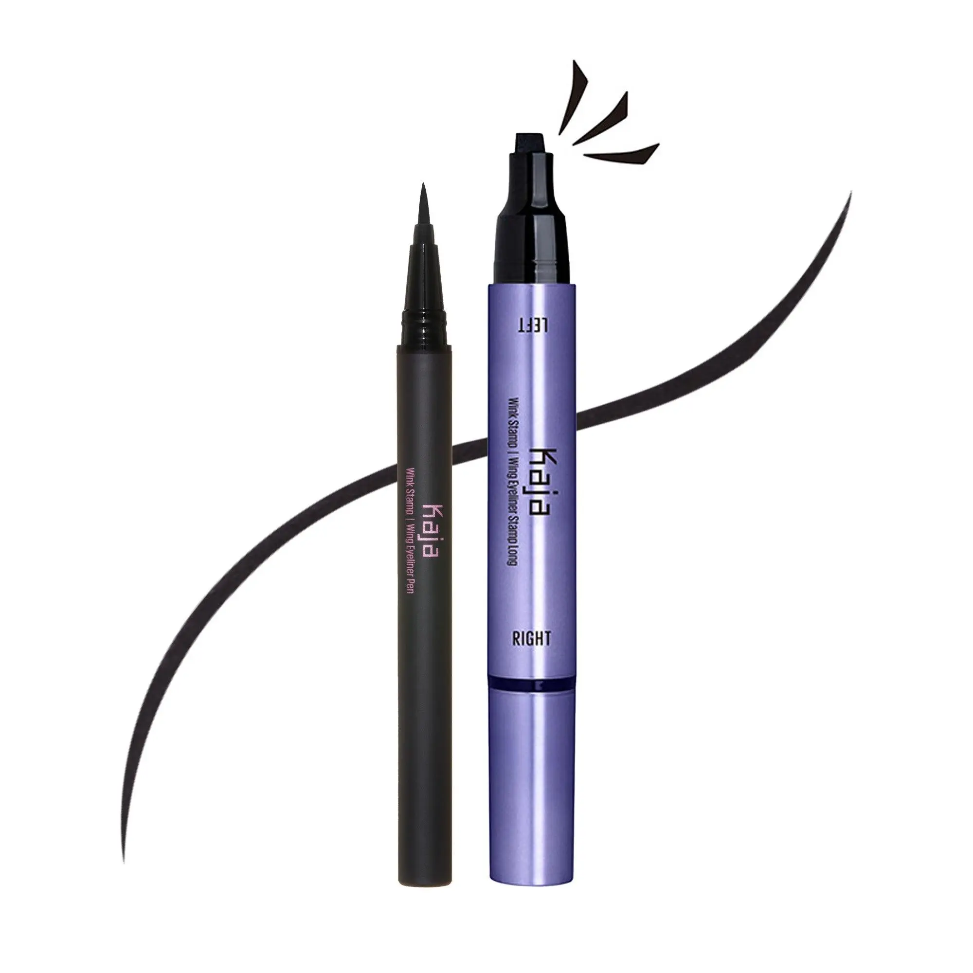 Kaja Korean Wink Stamp & Pen 2-in-1 Eyeliner l Waterproof Wing Eyeliner l Eye Irritation Tested, Long Lasting Kaja Korean Wink Stamp & Pen 2-in-1 Eyeliner l Waterproof Wing Eyeliner l Eye Irritation Tested, Long Lasting
