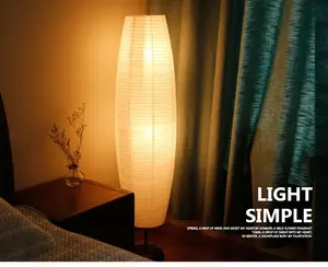 Scandinavian Ins Style Vertical Floor Lamp with Simple Paper Lampshade, Warm LED Lighting for Living Room & Bedroom, Nordic Design, Durable Material, Easy Installation lights for bedroom stroke lamp