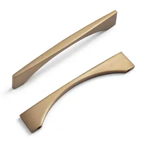 Goo-Ki 7.6''(192mm) Hole Centers Zinc Alloy Cabinet Pull,Modern Minimalist Style Champagne Bronze Cabinet Handle for Drawer,Dresser, Cupboard Wardrobe Cabinet, 6 Pack