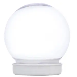 Christmas House Plastic DIY Snow Globes, 100-mm. Chirstams