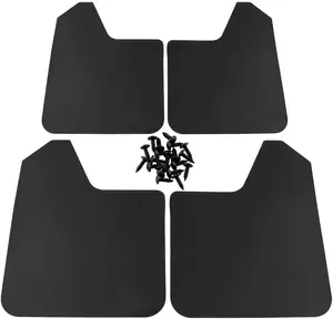 4 count  Mud Flaps Universal Fit Black Color