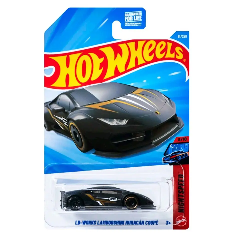 Hot Wheels LB-Works Lamborghini Huracan Coupe Diecast Model Car, Black Collectible Model Cars, Collector’s Item, Lamborghini Fans