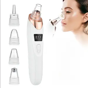 Blackhead Remover Pore Vacuum Facial Pore Cleaner 5 Suction Power 5 Probes USB Rechargeable Electric Acne Extractor Tool for Adults