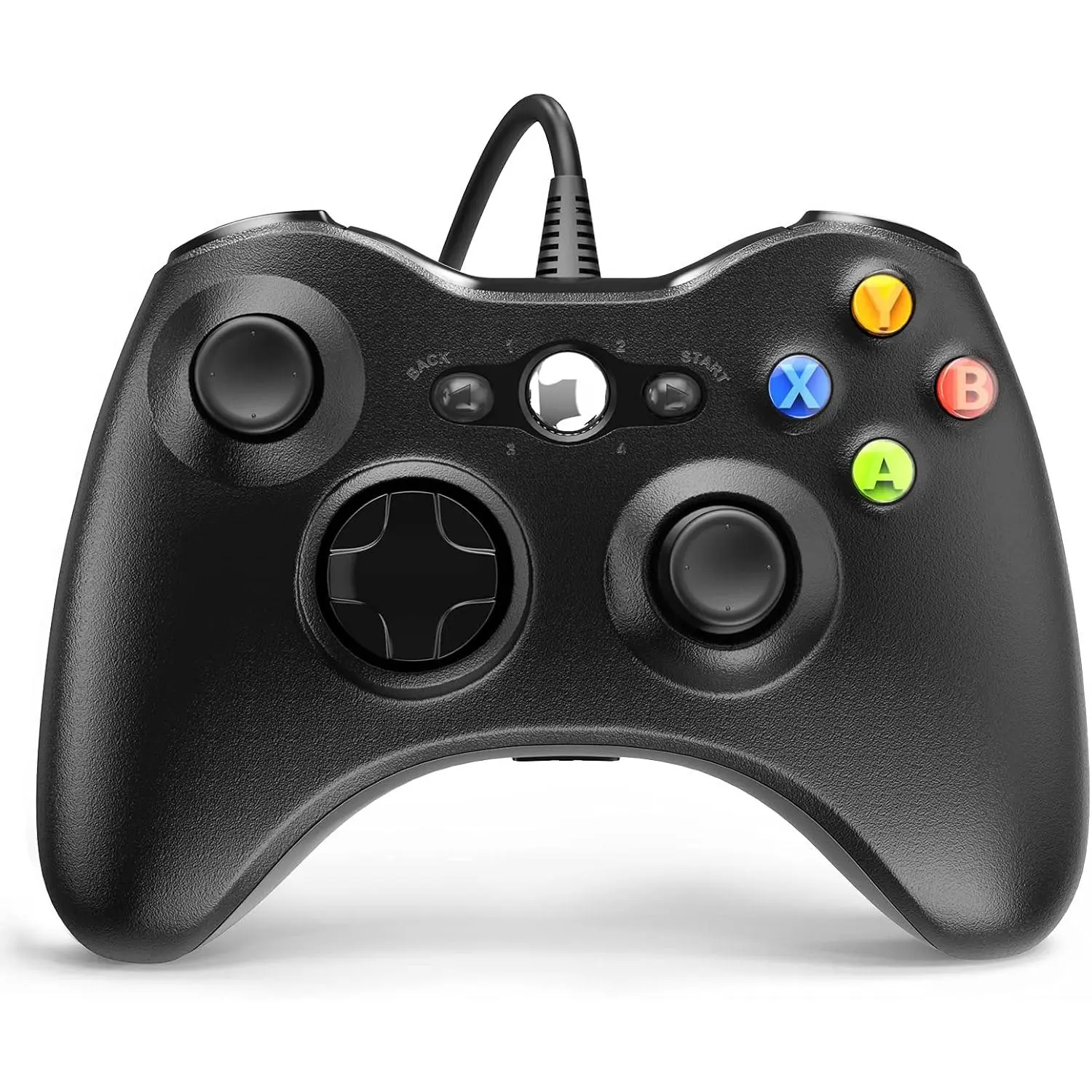 Wired Controller for  360,  Controller for 360 with Dual-Vibration Turbo Compatible with  360/360 Slim and PC Windows 7,8,10,11