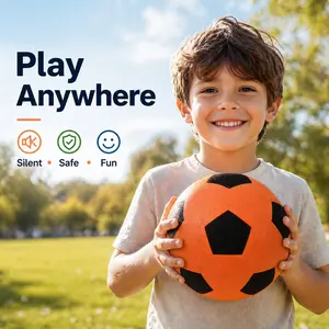 Silent Soccer Ball for Indoor Play, Soft Foam Material, No Noise Design, Kid Safe & Apartment Friendly, Ideal for Home Use, Noiseless Soccer Ball for Home