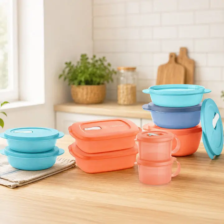 Tupperware 9 pc CrystalWave PLUS Weeknight Plan-Over Set