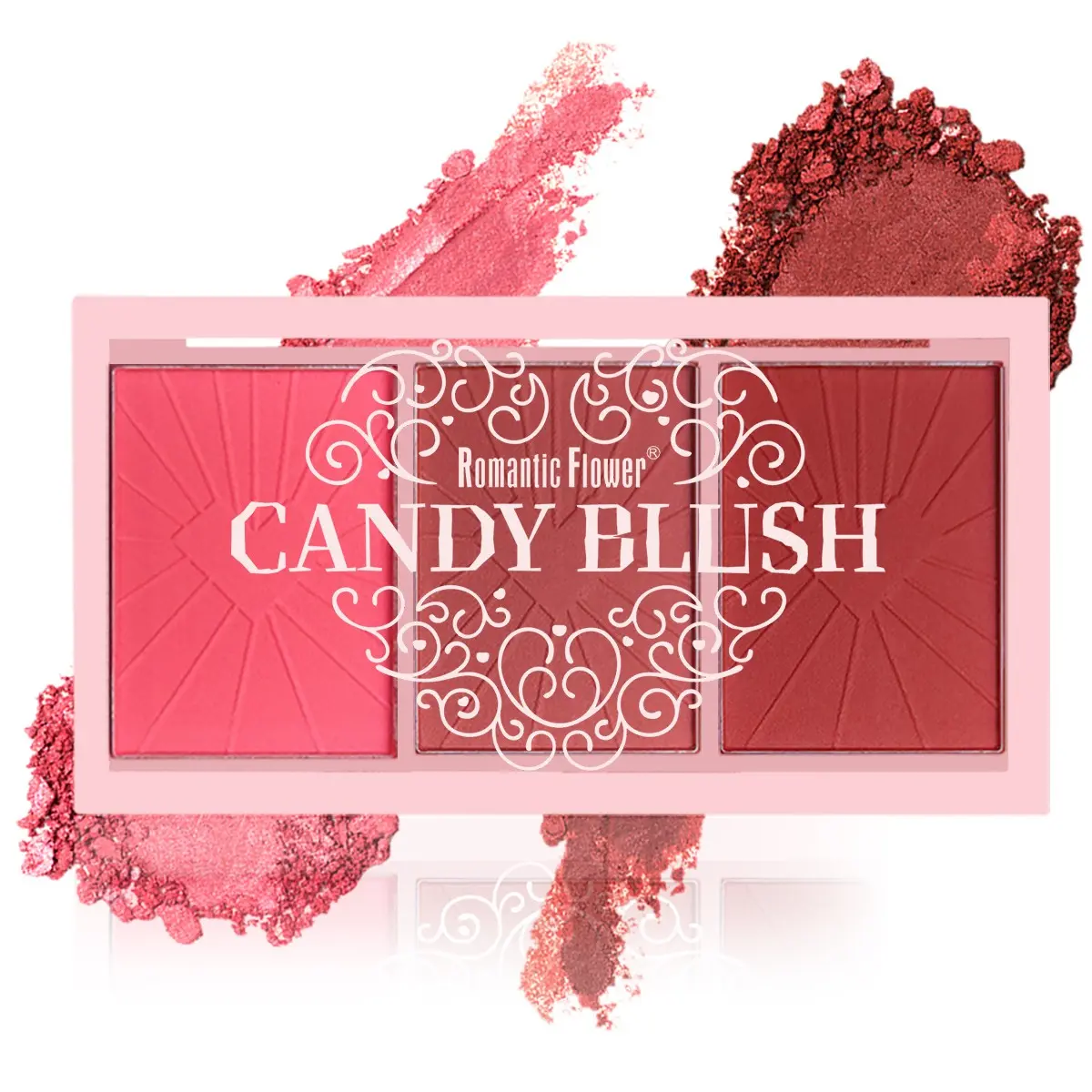3 Color Blush Palette, Cosmetics Products Everyday Cosmetics Makeup Face Makeup Beauty Cosmetics Waterproof High Pigment Matte Finish Powder Blusher for Cheeks