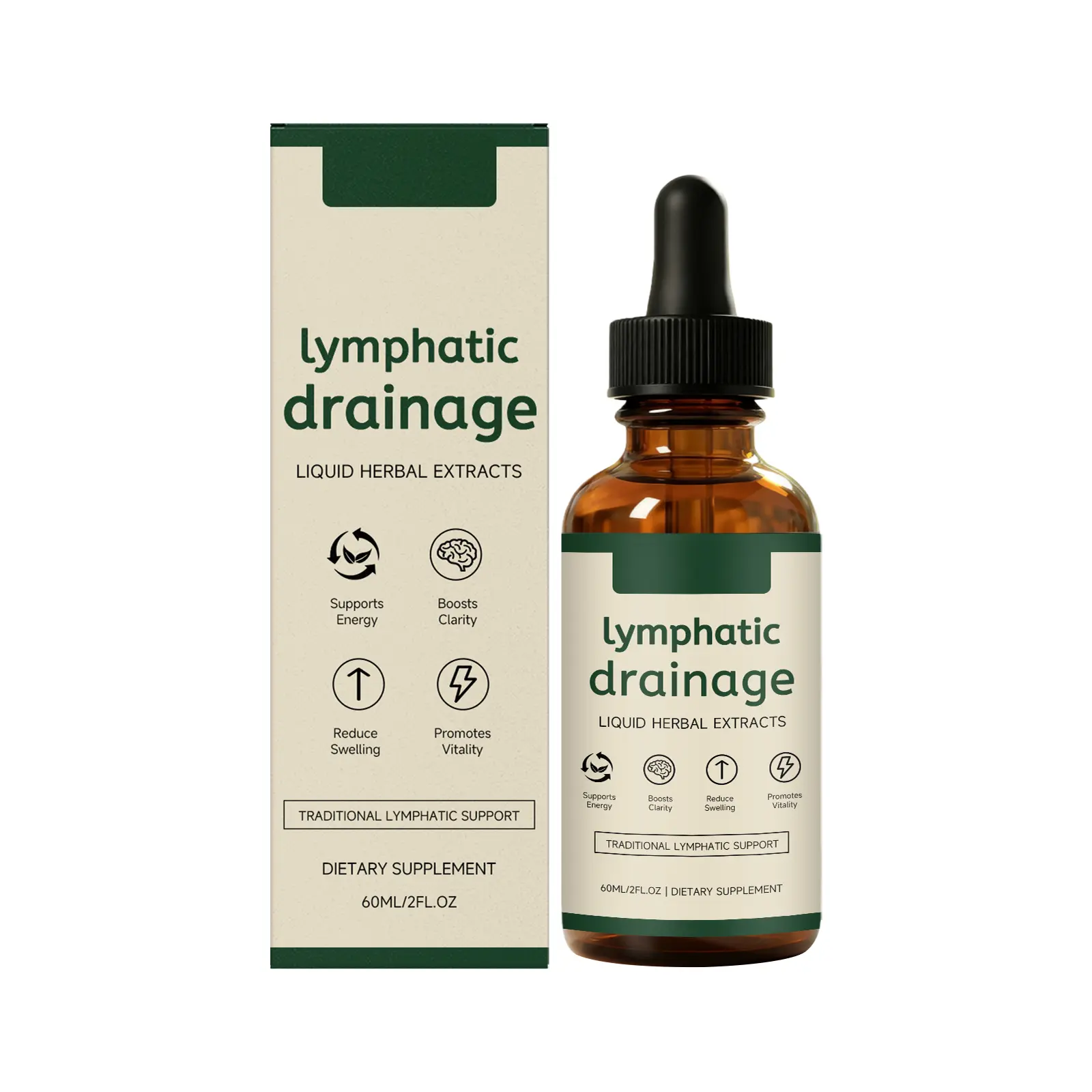 Lymphatic Drainage Drops, Organic LymphaticDrainage Supplement, Boosts Immunity Vitality,Portable Dropper Design, Supports LymphaticHealth,2 FI Oz, Healthcare Natural