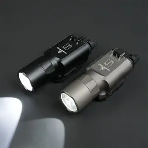 Handheld flashlight LED 1000 lumens white portable camping flashlight, Hanging suitable for outdoor hiking and family emergency situations and outdoor adventures, universal guide rail