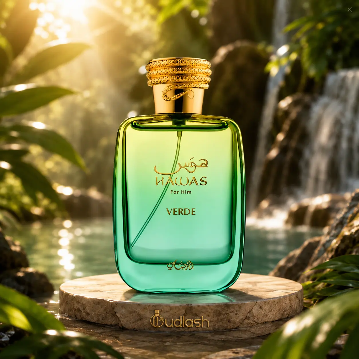 Rasasi Hawas Verde Eau De Parfum, Men's Fragrance,  100 ML-3.4 oz, with Lemon-Citrus & Aromatic Notes