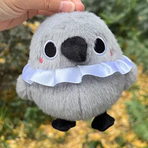 Love and Deepspace Sylus Game Qin Che Mephisto Raven Plush Doll Keychain Handmade Cosplay Peripheral Props Gift 5 Inch Collectible Toy Fan Enthusiasts