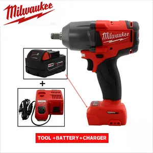 Milwaukee 18V 900Nm Cordless Impact Wrench with Brushless Motor & Rugged Build for Professional Mechanics & DIYers
