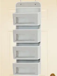 Wall-Mounted Baby Clothes Organizer, Multi-Layer Hanging Bag for Kids' Toys & Dolls, Space-Saving Storage Solution for Home Use