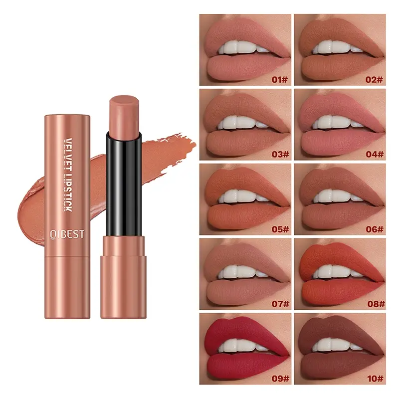 1 set of matte matte matte lipstick, Lipstick Beauty, long-lasting, waterproof, durable, non stick to the cup, and non smudging, Makeup, Cosmetic