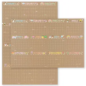 The Glow-Up Your Wall Needed! 2026 Large Yearly Wall Calendar – Dry Erase 12-Month Planner Office Organizer