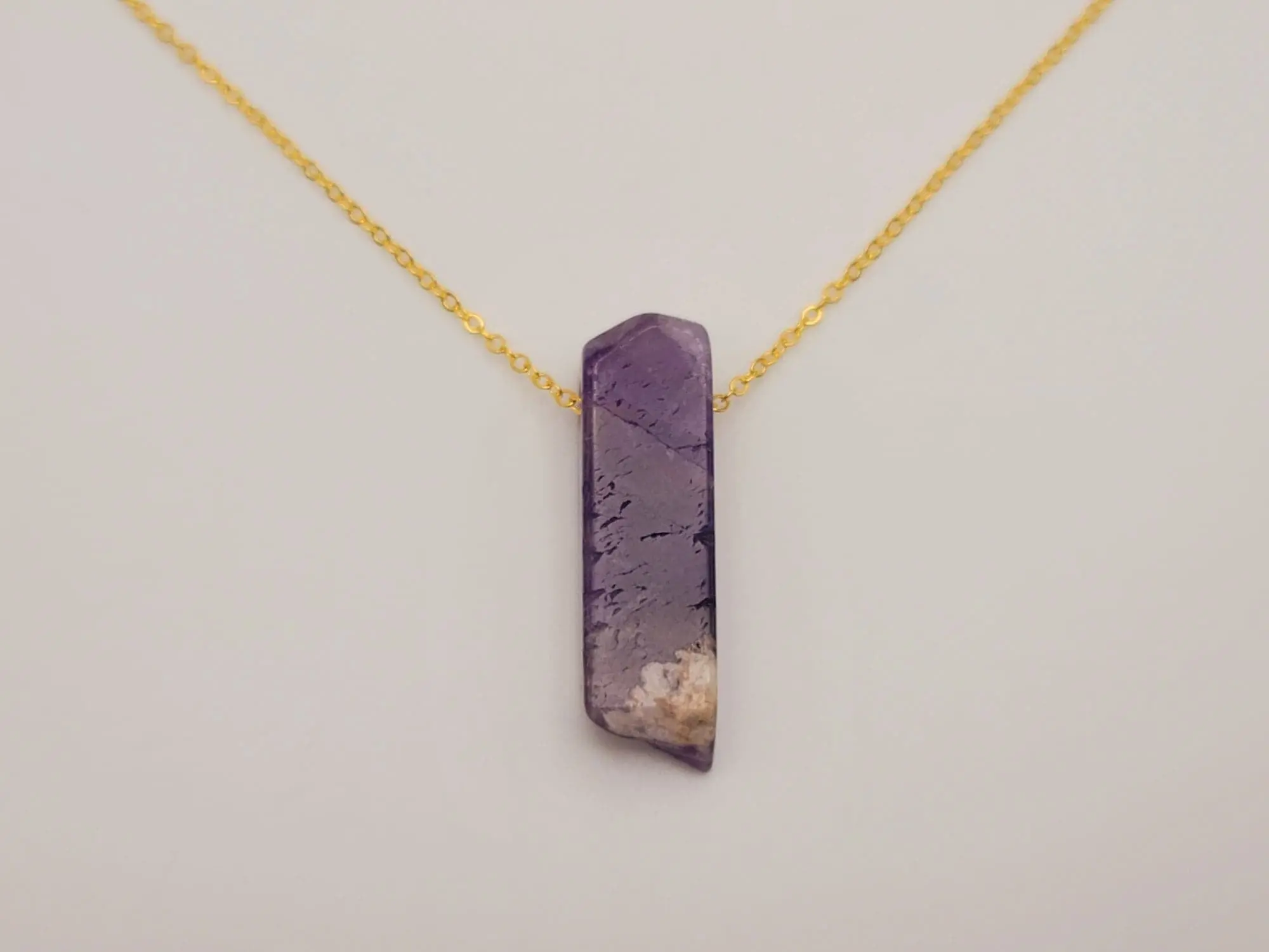 Elegant Crystal Necklace: Golden Amethyst, Amazonite, Tiger Eye, Rose Quartz - 20 Inches