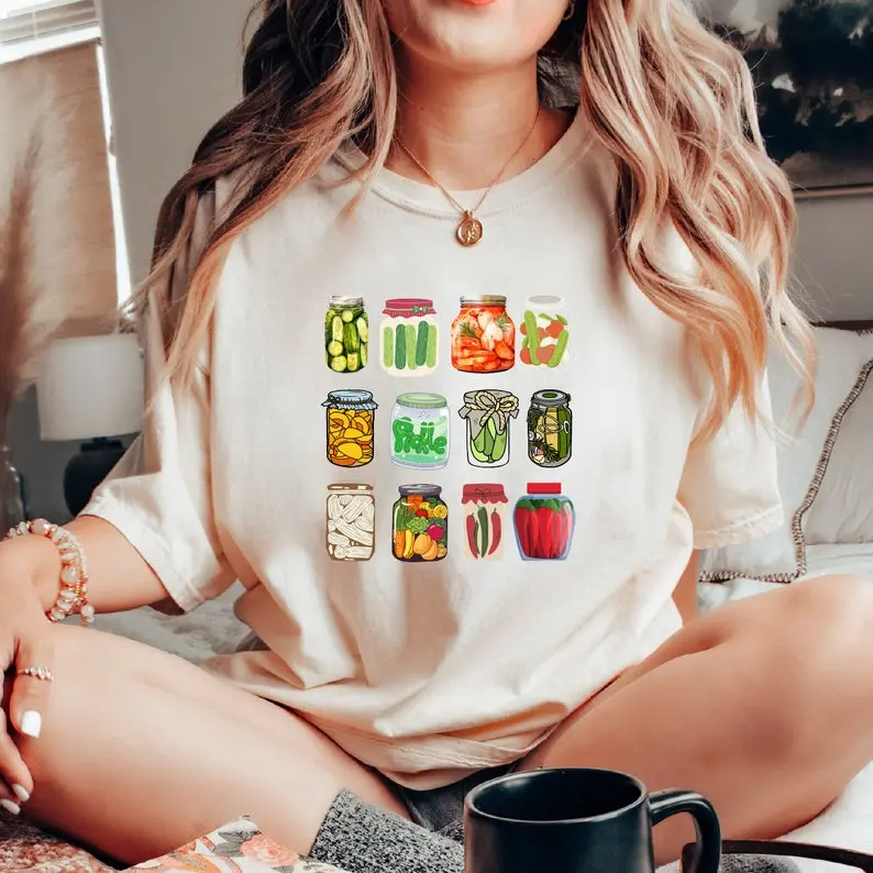 Canned Pickles Shirt, Canning Season Tshirt, Pickle Lovers Tshirt, Homemade Pickles, Pickle Jar Shirt.