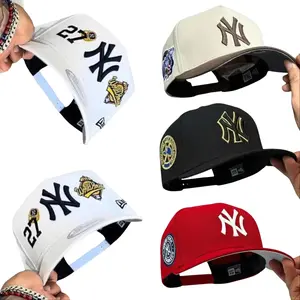 New Era MLB 59FIFTY Snapback Cap - NY/LA Dodgers Anniversary Patch, Unisex Classic Sport Streetwear Hat, Adjustable Fit Sports Collectible Headwear