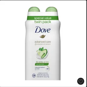 Dove Body Cucumber & Green Scent Scent Pack Of 2 150 ml - Long-Lasting Fragrance for All Day Freshness - Aroma, Scented, Body Care Comfort Cosmetic