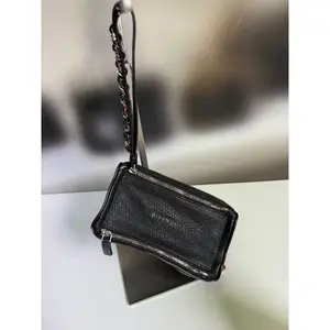 Pre-owned Leather Shoulder Bags Givenchy Pandora Mini Crossbody Chain Bag