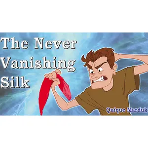 Quique Marduk The Never Vanishing Silk Magic Trick - High-Quality Gimmicks & Instruction Manual for Stage Parlour Shows & Virtual Presentations