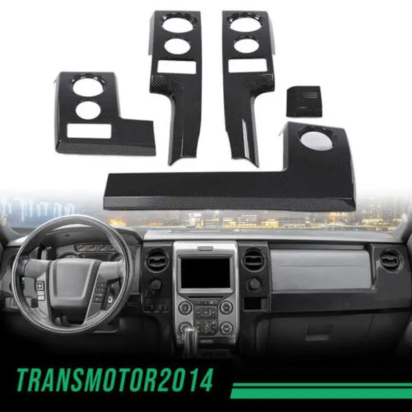 CROSSDESIGN Car Interior Accessory, Center Console Dashboard Panel Cover Trim Bezels Fit for 2009-2014 Ford F150, Car Accessory, Truck Interior Accessories, Automotive Interior Accessories