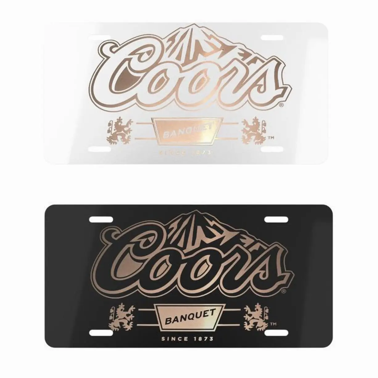 Collection Coors Banquet Black And White License Plate Car Auto Truck Vehicle Tag, Decoration, Gifts For Him