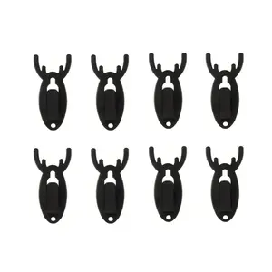 8pcs Metal Deer Head Hooks, Home Organizer Hook, Wall Mounted Hook, Easy Installation Wall Hanging Corners, Animal Skull Wall Bracket with Install Tools, Home Decor & Storage