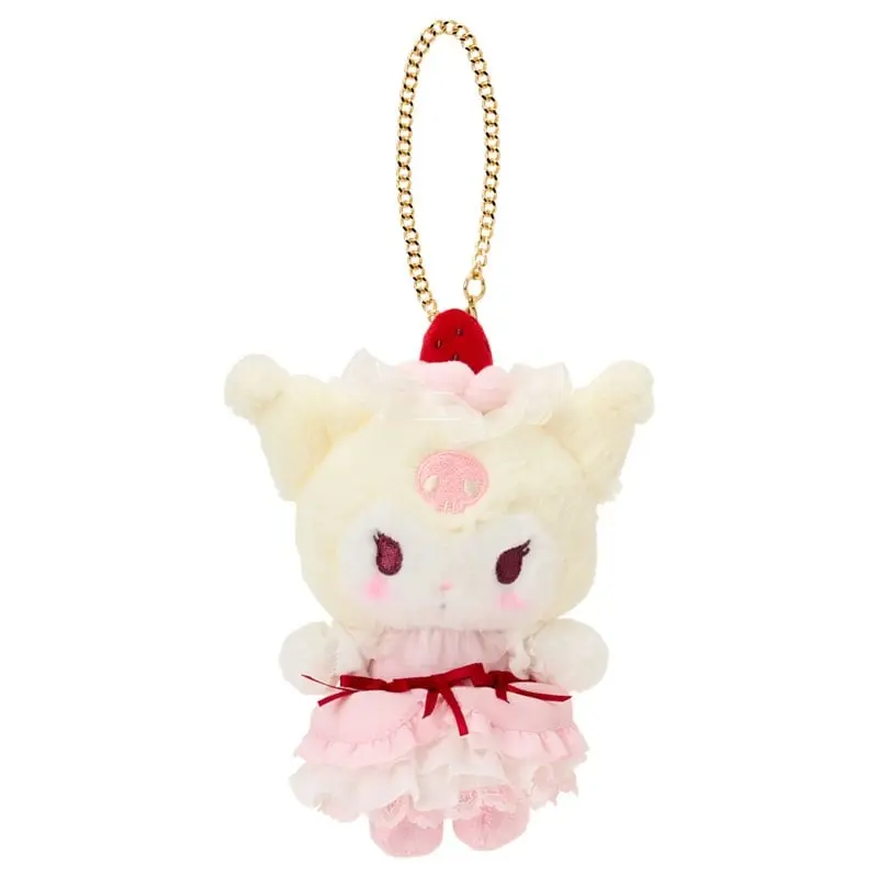 Kuromi Plush Mascot Bag Charm (Strawberry Whip Series)