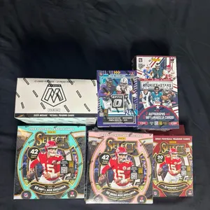 NFL 2025 PYT R&S Hobby Box! Mosaic Value Packs Box! 2x Select Mega Boxes! Donruss Optic Blaster Box! Select Hanger Box! Over 375 Cards! Downtown Duos! DownTowns! Stained Glass! Zebras! Autos and More!