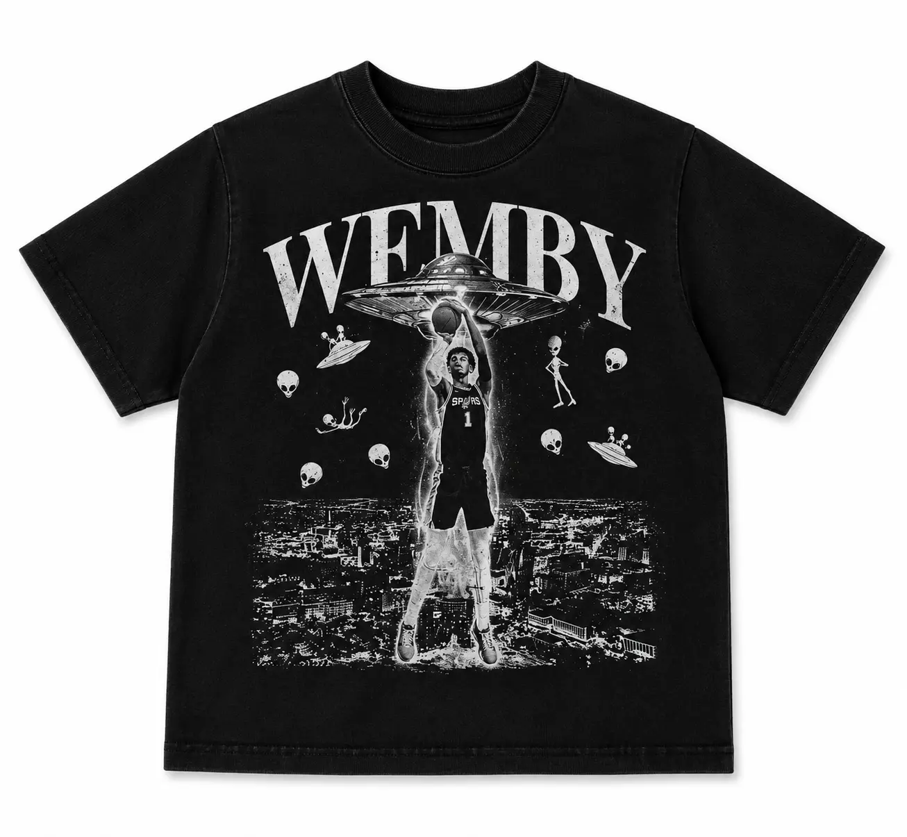 Youth and Adult V.Wembanyamaaa San Antonio Basketball Vintage Shirt