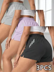 A set of 4 women’s casual shorts, suitable for everyday wear and home—lightweight and breathable, with a fresh, elegant look. Ideal for casual/sport activities, going out, walking, shopping, and social gatherings.