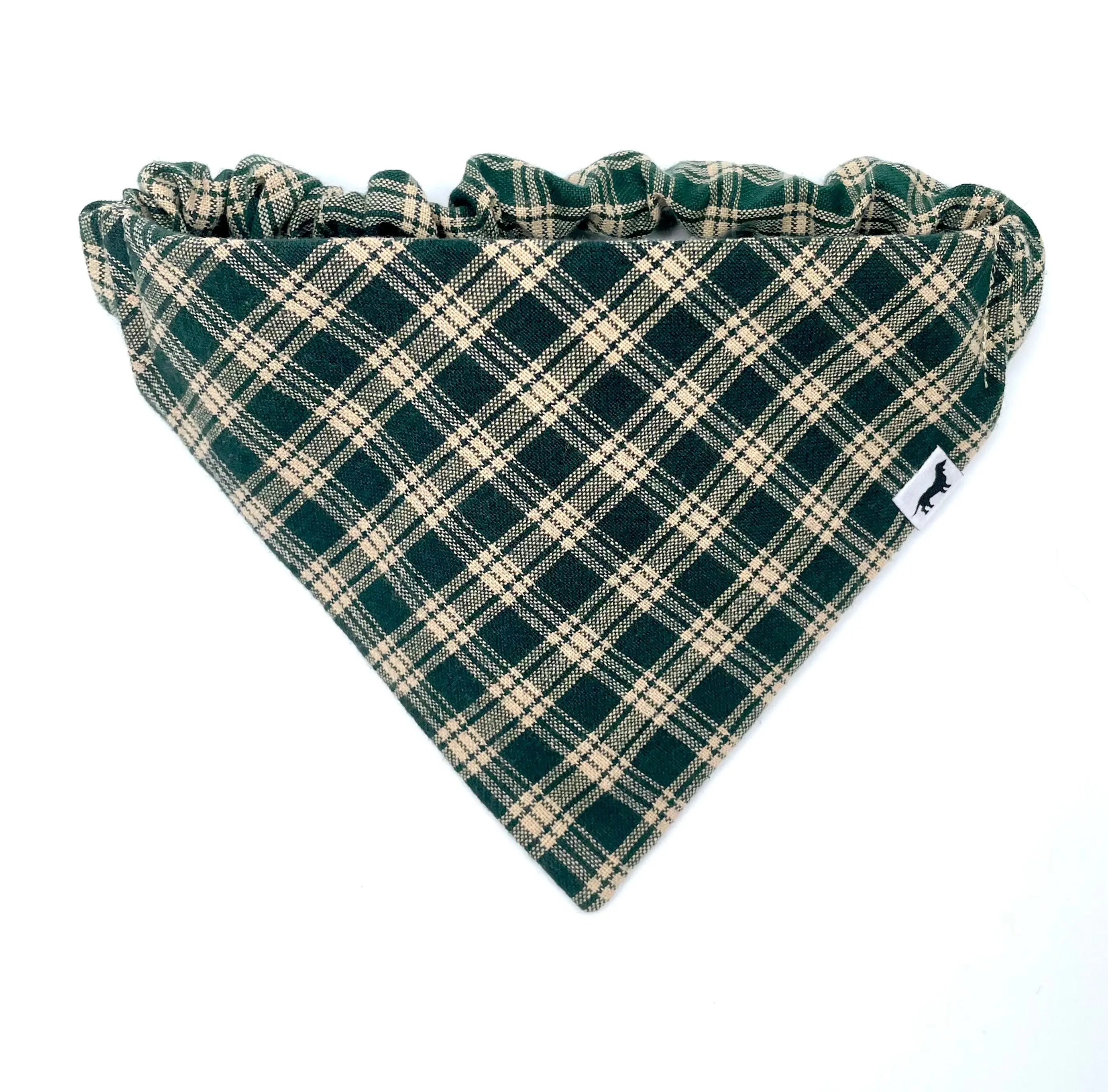 Pine Tree Plaid Dog Bandana