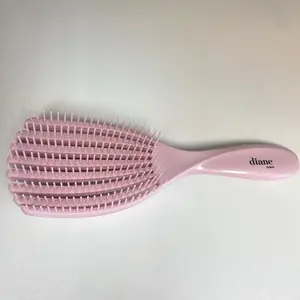 Diane Freeform Detangle Brush Pink Curly Hair Brush for Easy Detangling and Styling Curly Hair Friendly Tool