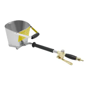 Tool storage Spray Gun Tool 3.5L 118.35oz Capacity 4 Spray Holes Aluminum Iron Electroplating 8bar Air Powered Efficient Even Spraying Easy Clean Construction Renovation Cement Mortar Concrete