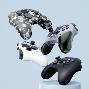 GAMINJA 6-axis Gyroscope Dual Vibration With Touchpad Hall Linear Trigger Wired Gamepad Wired Gaming Controller For PS5, Slim, Pro Game Console Computer PC Game Wireless Controllers