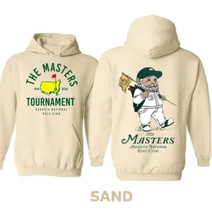 Masters 2026 Golf Hoodie - Augusta National Caddy Graphic Pullover - Vintage Tournament Inspired Trendy Golf Fan Aesthetic - Unisex Long Sleeve Hoodie