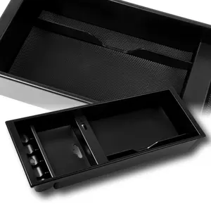 Center Console Insert Organizer Armrest Storage Box Compatible With 2015 - 2020 Ford F-150