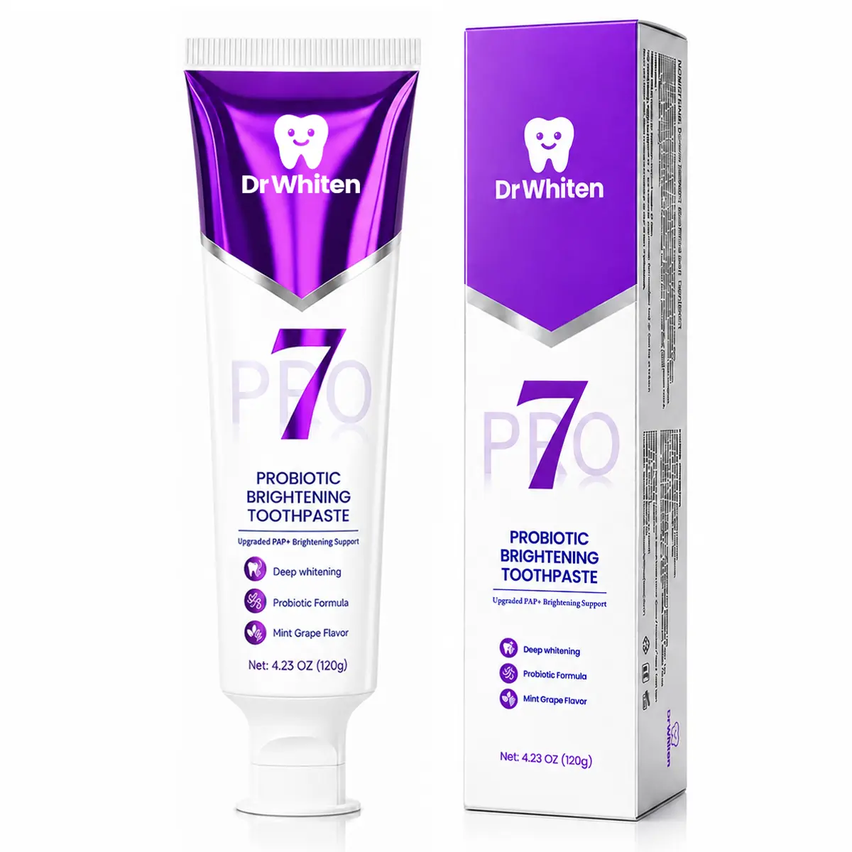 Dentia New 7-Pro Intensive Toothpaste | Upgraded Purple Formula with 7 Probiotics | Long-Lasting Freshness