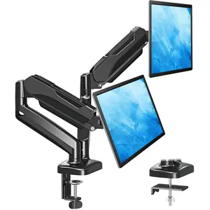 MOUNTUP 17"-32’’ Dual Monitor Mount for  Monitors, Holds 4.4-17.6 lbs, Full Motion Computer Monitor Stand