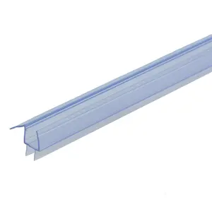 Shower Door Bottom Seal 36 in., Frameless Glass Seal Strip, Shower Door Sweep, Stop Shower Leaks and Create a Water Barrier (for 3/8" Glass)