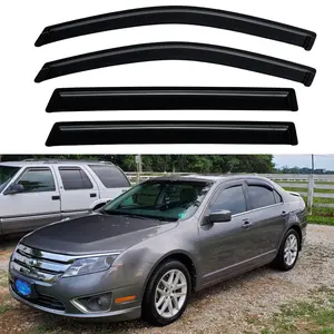 Window Visor for 2006 Lincoln Zephyr; 2006 - 2010 Mercury Milan; 2006 - 2012 Ford Fusion/Lincoln MKZ WeatherShield/Rain Visor, Curved Fit, External Mount