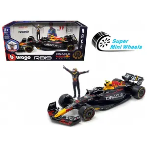 Bburago 1:24 Race F1 Oracle Red Bull RB19 2023 #11 Sergio Perez with Figure