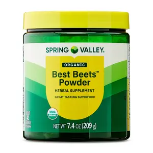 Spring Valley Organic Best Beets Powder 7.4 oz - Herbal Supplement for Energy & Heart Health, Great Tasting Superfood, Edible Natural - Healthcare