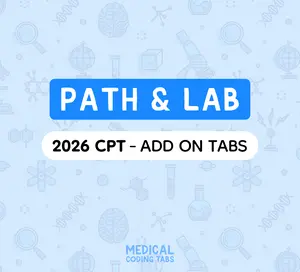 2026 CPT - Add on Tabs: PATH & LAB | Medical Coding Tab
