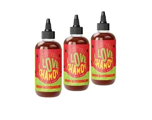 I Love Chamoy - Spicy Watermelon Sugar Free Chamoy Sauce Bundle (3 bottles) - Sugar Free - Carb Free - Plant Based & Vegan - Gluten Free - No Artificial Dyes - No Red 40 - Diabetic Friendly Chamoy Candy Sauce - Sweet Tangy Spicy Watermelon Flavor Sauce