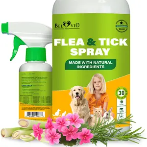 Natural Flea and Tick Home Spray for Dogs, Cats & Ferret
