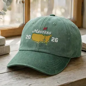 Embroidered Masters Golf Cap, Augusta Inspired Tournament Hat