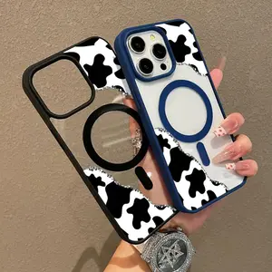 Premium Case forSamsung Galaxy S26 S25 S24 S23 S22 Ultra Series Cow Print Corner collage |           Ready, Anti-Fall, and Ultra-Thin Design |           Perfect for Everyday Use aesthetic pattern design protective phone case luxury case Suitable